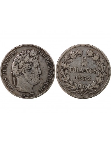 Louis-Philippe Ier 5 francs Argent 1832 I Limoges