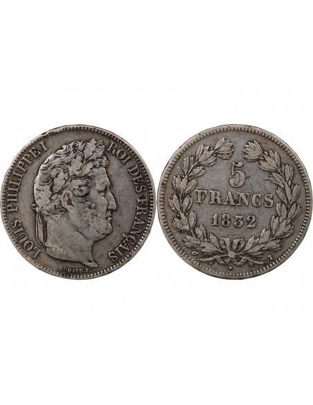 Louis-Philippe Ier 5 francs Argent 1832 I Limoges