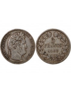 LOUIS PHILIPPE﻿ - 5 FRANCS ARGENT 1838 K BORDEAUX 2