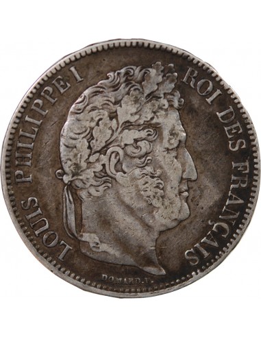 Louis-Philippe Ier 5 francs Argent 1838 MA Marseille