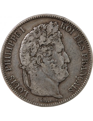 Louis-Philippe Ier 5 francs Argent 1842 K Bordeaux