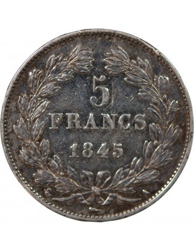 LOUIS PHILIPPE﻿ - 5 FRANCS ARGENT 1845 A PARIS