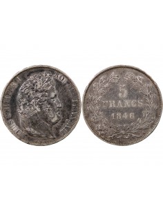 Louis-Philippe Ier 5 Francs Argent 1846 A Paris 2