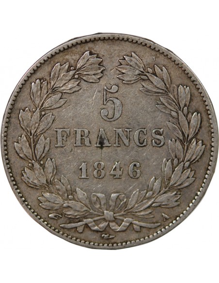 Louis-Philippe Ier 5 francs Argent 1846 A Paris