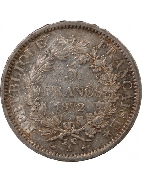 5 francs Argent 1872 A Paris