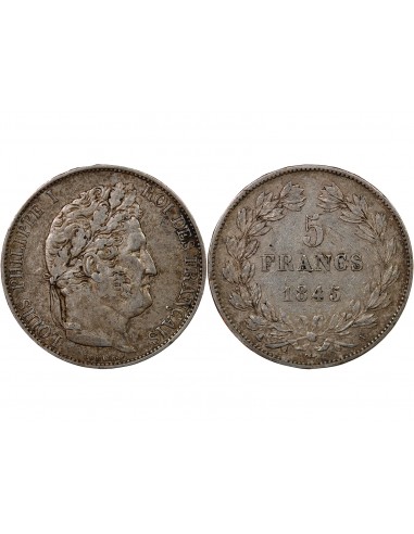 Louis-Philippe Ier 5 francs Argent 1845 A Paris
