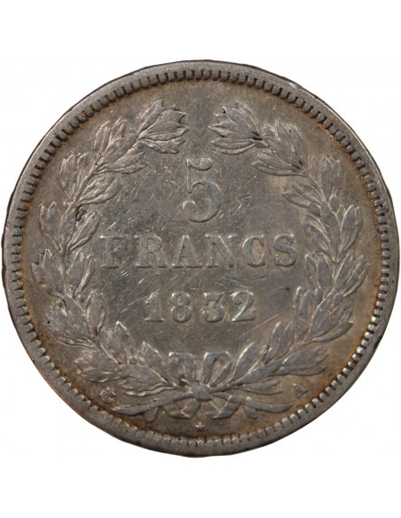 Louis-Philippe Ier 5 francs Argent 1832 A Paris