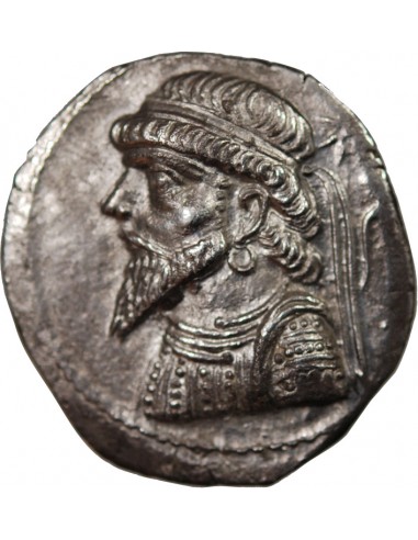 Royaume Indo-Parthe Kamnaskires V 1 tetradrachme Argent An 264 / 49-48 AV JC Séleucie sur l'Hydephon