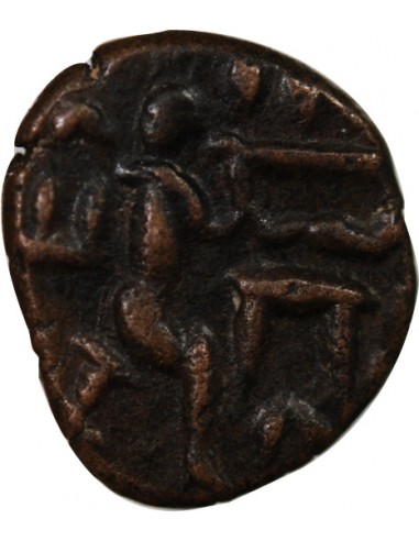 Royaume Indo-Parthe Sanabarès 1 drachme Bronze 50-65 Merv