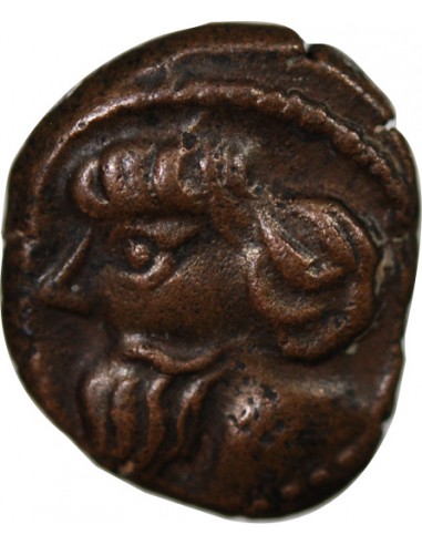 Royaume Indo-Parthe Sanabarès 1 drachme Bronze 50-65 Merv