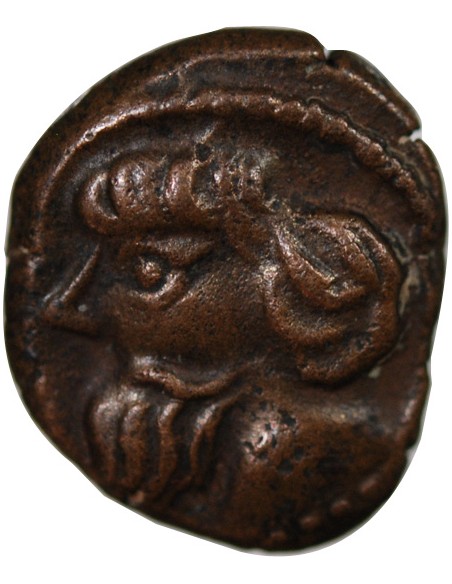 Royaume Indo-Parthe Sanabarès 1 drachme Bronze 50-65 Merv