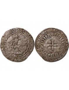 Pays-Bas Double Gros Argent 1367-1368 Dordrecht 2