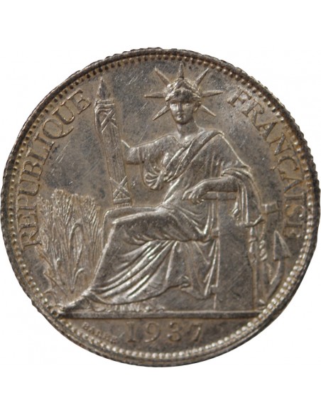 INDOCHINE FRANCAISE - 20 CENTIEMES ARGENT 1937