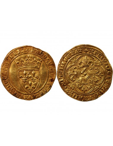 Charles VI 1 ecu d'or Or 1394-1411 Tournai