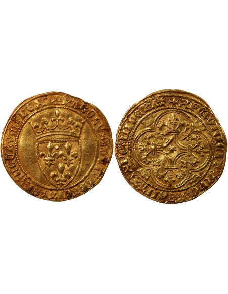 Charles VI 1 ecu d'or Or 1394-1411 Tournai