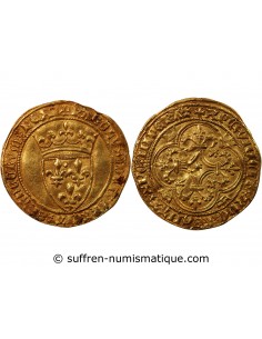 Charles VI 1 ecu d'or Or 1394-1411 Tournai