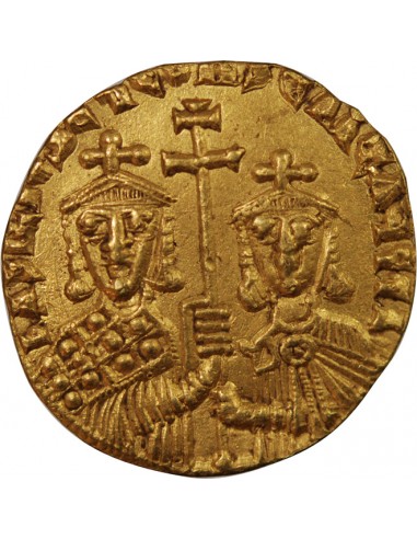 BASILE I, CONSTANTIN  - SOLIDUS OR 868 / 879 CONSTANTINOPLE