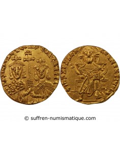 BASILE I, CONSTANTIN  - SOLIDUS OR 868 / 879 CONSTANTINOPLE