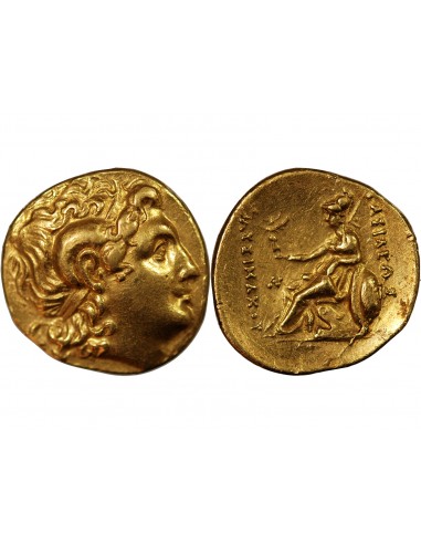 ROYAUME DE THRACE, LYSIMAQUE - STATERE OR 323 / 281 AV JC