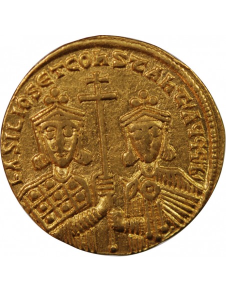 Empire Byzantin Basile Ier 1 solidus Or 868-879 Constantinople