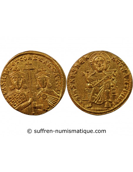 Empire Byzantin Basile Ier 1 solidus Or 868-879 Constantinople