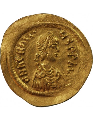 Empire Byzantin Héraclius 1 semissis Or 610-613 Constantinople