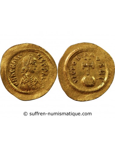 Empire Byzantin Héraclius 1 semissis Or 610-613 Constantinople