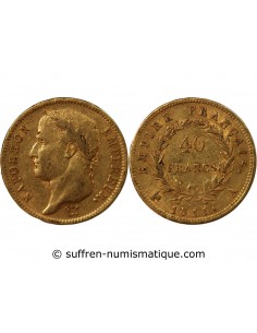 NAPOLÉON Ier - 40 FRANCS OR, TETE LAUREE - 1811 A PARIS