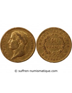 NAPOLÉON Ier - 40 FRANCS OR, TETE LAUREE - 1811 A PARIS