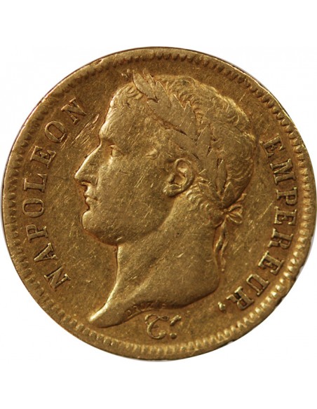 NAPOLEON Ier﻿ - 40 FRANCS OR TETE LAUREE 1812 A PARIS﻿