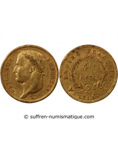 NAPOLÉON Ier - 40 FRANCS OR, TETE LAUREE - 1811 A PARIS