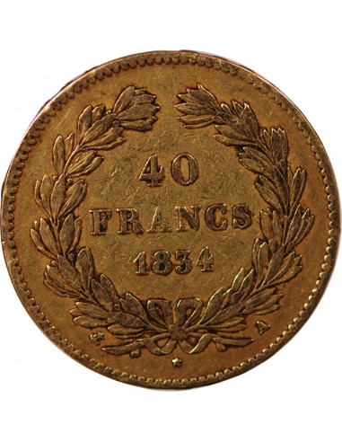Louis-Philippe Ier 40 Francs Or 1834 A Paris