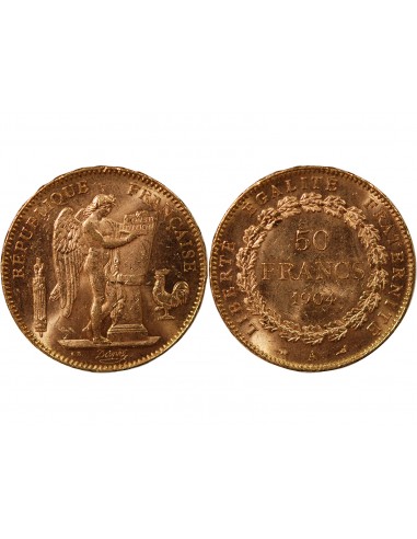 GENIE ﻿- 50 FRANCS OR 1904 A PARIS﻿