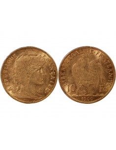 MARIANNE, COQ - 10 FRANCS OR 1900 2