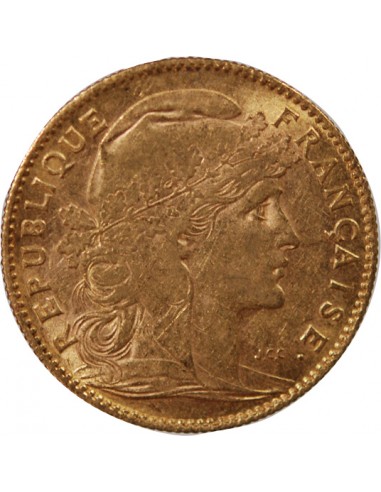 MARIANNE, COQ - 10 FRANCS OR 1906