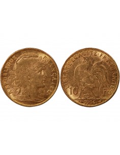 MARIANNE, COQ - 10 FRANCS OR 1906 2