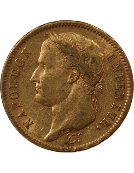 NAPOLÉON Ier - 40 FRANCS OR, TETE LAUREE - 1811 A PARIS