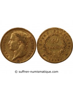 NAPOLÉON Ier - 40 FRANCS OR, TETE LAUREE - 1811 A PARIS