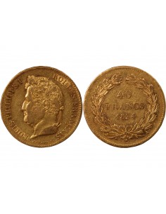 Louis-Philippe Ier 40 Francs Or 1834 A Paris 2