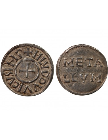 Louis Ier 1 denier Argent 819-822 Melle