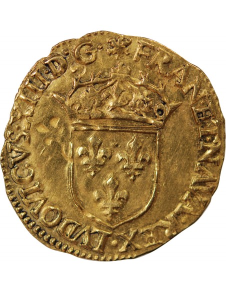 Louis XIII 1 ecu d'or Or 1622 B Rouen