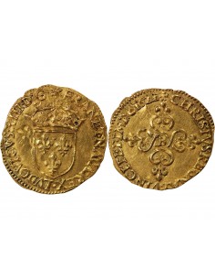 Louis XIII Ecu d'or Or 1622 B Rouen 2
