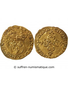 Louis XIII 1 ecu d'or Or 1622 B Rouen