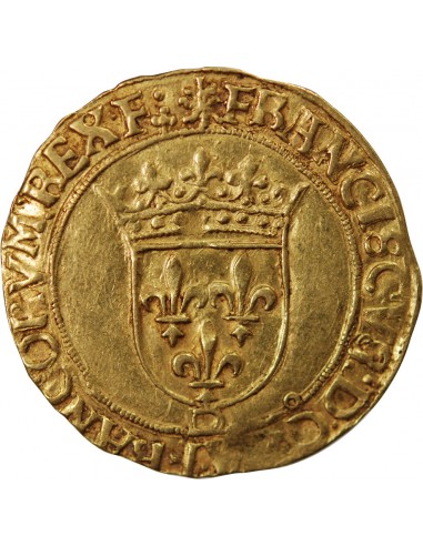 FRANCOIS Ier - ECU D'OR A LA CROISETTE - 1541/1547 D LYON