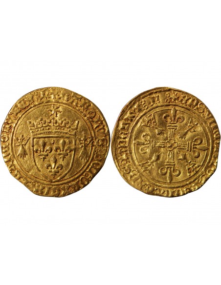 Charles VIII 01-févr ecu d'or Or 1492-1498 T Nantes