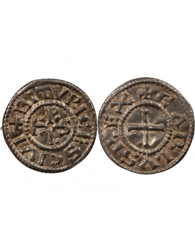 Charles II 1 denier Argent 840-855 Le Mans