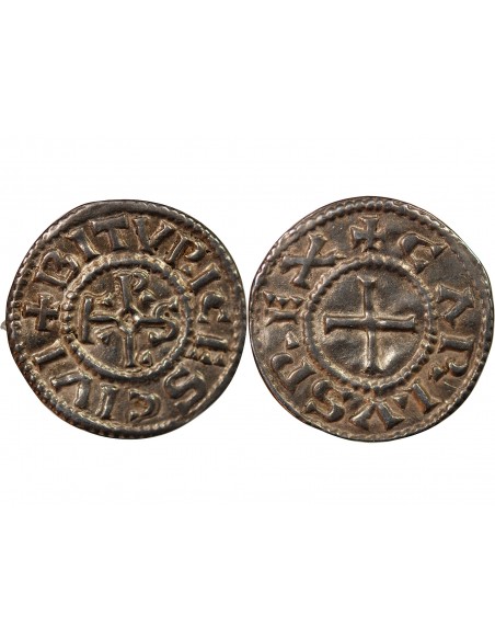 Charles II 1 denier Argent 840-855 Le Mans