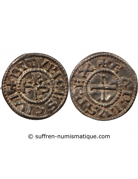 Charles II 1 denier Argent 840-855 Le Mans