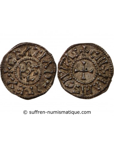 Charles II 1 denier Argent 964-875 Le Mans