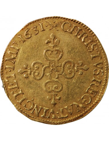 Louis XIII 1 ecu d'or Or 1631 A Paris
